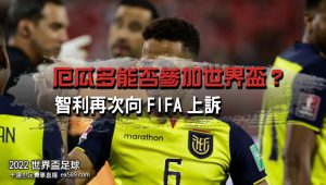 厄瓜多世界盃參賽上訴-2022世界盃賽事直播