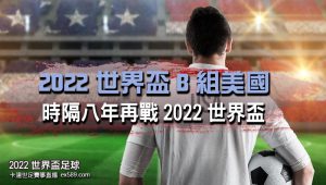 美國世界盃小組B組-2022世界盃賽事直播