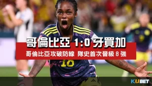 2023女子世界盃16強賽比分-哥倫比亞1比0牙買加