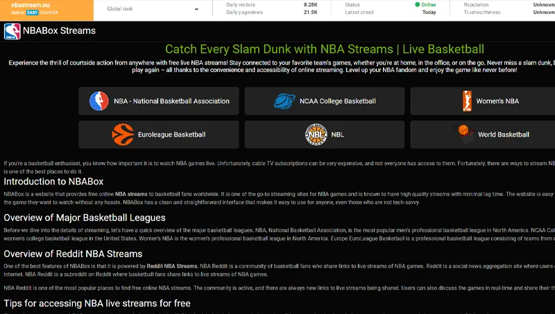 NBA線上看直播平台：NBA-Stream-nu